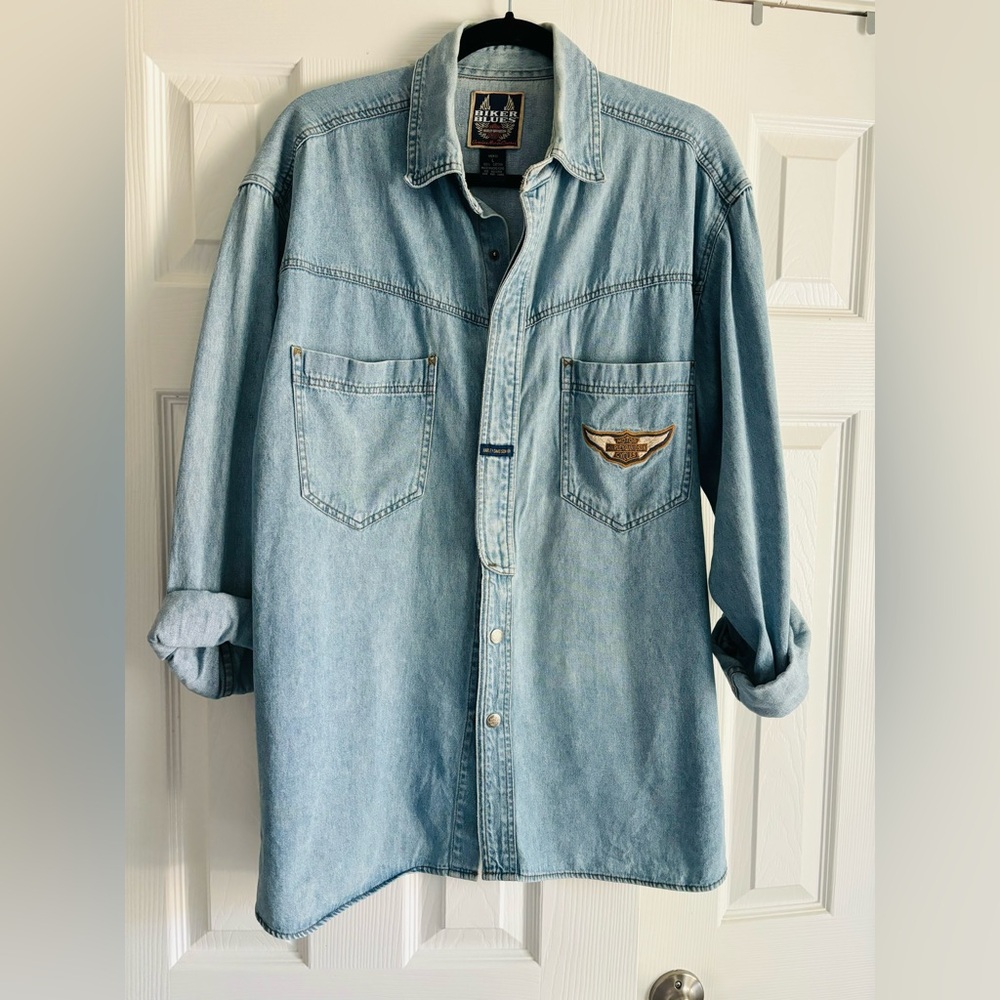 Harley Davidson Denim Button Down